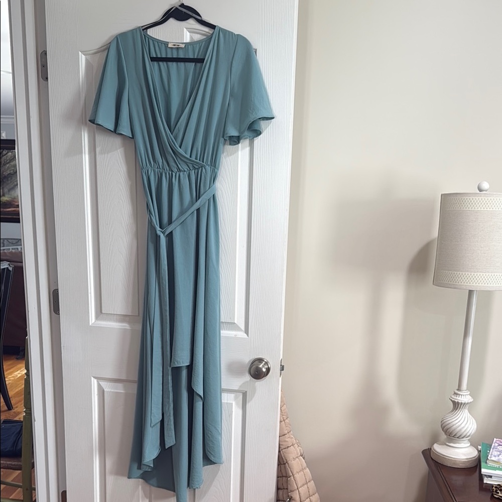 High Low Dress in Teal